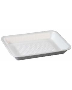 Rectangular White Foam Disposable Trays 500 X  Tray 