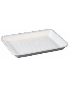 Rectangular White Foam Disposable Trays 250 X  Tray 