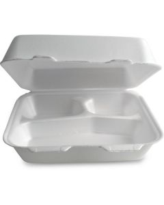 Disposable Tableware 3 Components Foam Box - LB2 100 X  Foam Box 