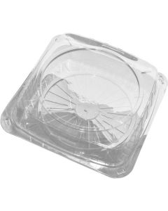 PET Square Clear Cake Container with Hinged Lid 150 X  Plastic Box 