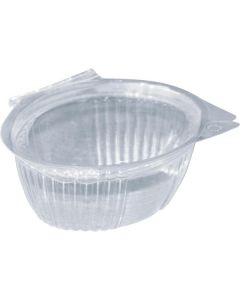 Oval Clear Container with Hinged Lid 1000 X  Plastic Box 