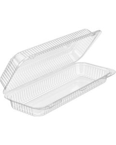 Rectangular Clear Container with Hinged Lid 250 X  Piece 