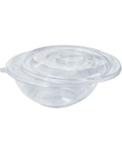 Round Clear Salad Container Bowl with Flat Lid 160 X  Piece 