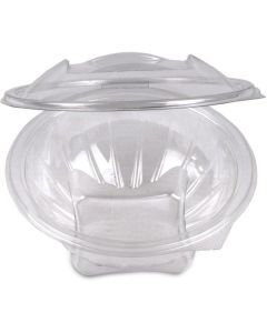 Round Clear Salad Container Bowl with Hinged Dome Lid 300 X  Piece 