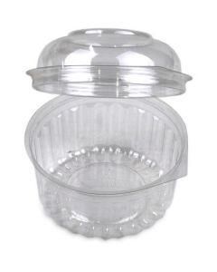 Round Clear Salad Container Bowl with Hinged Dome Lid 300 X  Piece 