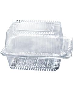 Croissant Clear Container with Hinged Lid - Small 250 X  Plastic Box 