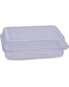 Rectangular Clear Container with Hinged Lid # SL40 300 X  Plastic Box 