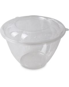 Clear Plastic Salad Bowl W/Lid 400 X  Piece 