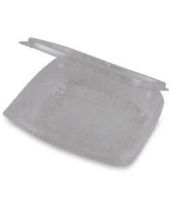 Clear Plastic Container with Hinged Lid - 8 oz. / 915 600 X  Piece 