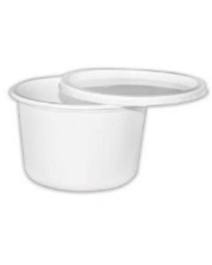 Round Plastic Container with Lid 1000 X  Plastic Box 