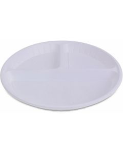 Compartmented White Plastic Tray 500 X  Tray 