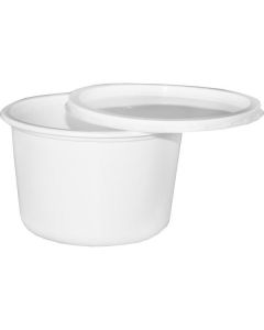 Round Plastic Container with Lid PS 1000 X  Plastic Box 