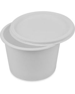 Round Plastic Container with Lid PP 50 X  Piece (450 ml)