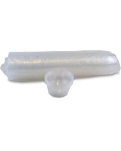 Clear Garlic Tub with Lid 2000 X  Plastic Cup 