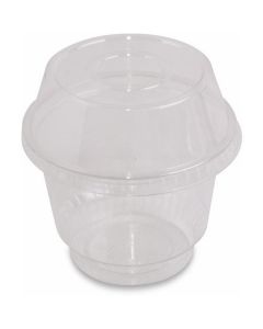 Sundae Ice Cream Cup with Dome Lid 1000 X  Plastic Cup 