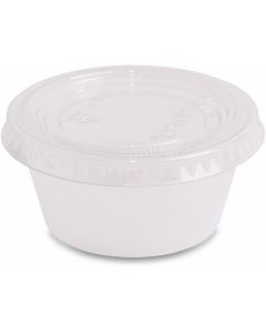 Translucent Souffle Portion Cup with Lid 2500 X  Plastic Cup 