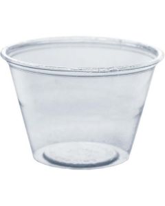 Clear Souffle Portion Cup with Lid 2500 X  Plastic Cup 