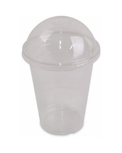 Clear Plastic Cup with Lid PET 1000 X  Piece 