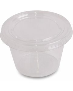 Translucent Souffle Portion Cup with Lid 2500 X  Plastic Cup 