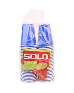 Square Plastic Cup Red & Blue 600 X  Piece 