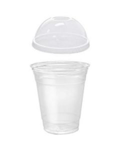 Clear Plastic Cup with Dome Lid 14 oz 1000 X  Plastic Cup 