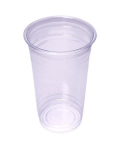 Clear Plastic Cup with Flat Lid 1 X  Piece 