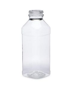 Clear Square Plastic PET Bottle with Lid 160 X  Piece (330 ml)