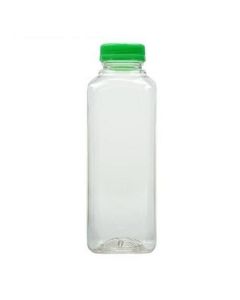 Clear Square Plastic PET Bottle with Lid 169 X  Piece (200 ml)