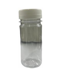 Round Straight Clear PET Bottle With Lid 96 X  Piece 