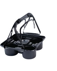 Plastic Cup Holder 4 Eyes Black Color 250 X  Piece 