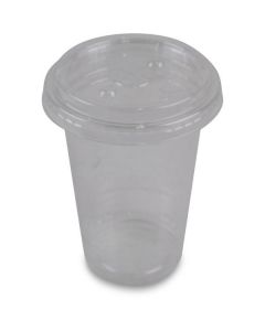 Clear Plastic Cup with Flat Lid 1000 X  Piece 