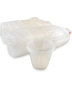 Clear Plastic Cup (Flat) 1000 X  Piece 