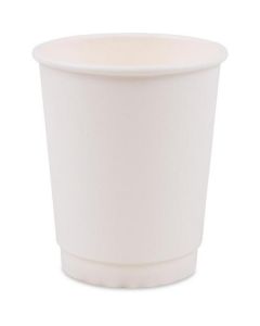 Paper Hot Cup Double Wall with Lid - White 500 X  Piece 