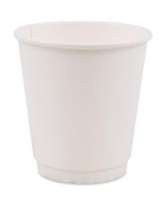 Paper Hot Cup Double Wall with Lid - White 500 X  Piece 