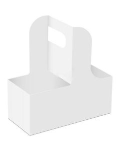 Paper Cup Holder White- 2 Cups 300 X  Piece 