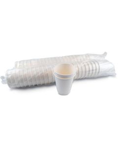 Double Wall Coffee Cup with Lid - White 1000 X  Piece 