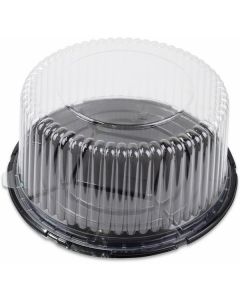 Clear Cake Dome with Black Base 12 Inch Deep 50 X  Plastic Box 