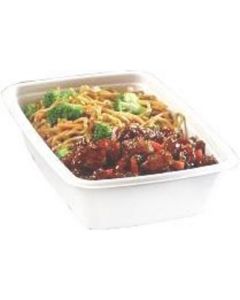 Biodegradable Rectangular Container 36 OZ (L+) 300 X  Plastic Box 