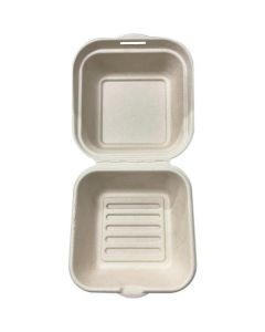 Compostable Square Hinged Container 300 X  Piece 