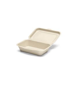 Compostable Rectangular Hinged Container 500 X  Piece 