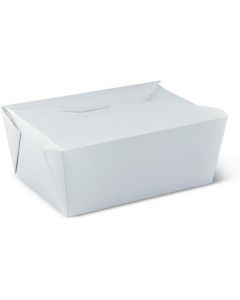 Kraft Rectangular Paper Snack Box - White 300 X  Piece 