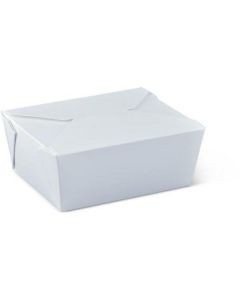 Kraft Rectangular Paper Snack Box - White 450 X  Piece 