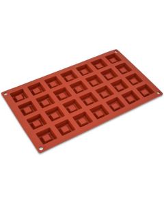 Silicon Mould 28 Micro Savarin Square 1 X  Piece 