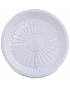 Round White Plastic Plate 9 inch (22)8 500 X  Tray 