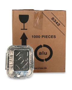 Aluminium Container 8342 W/Lid 1000 X  Piece 