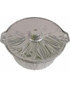 Aluminium Foil Pot With Lid - Medium 100 X  Piece 