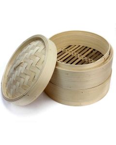 Cooking Bamboo Steamer 16 cm 50 X  Set 