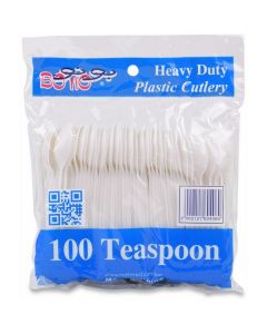 Heavy Duty White Plastic Spoons - Small 2000 X  Piece 