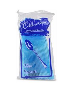 Plastic Spoon HD Trans. Blue 1000 X  Piece 