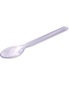 Frosted Handle Plastic Spoon - Clear 1000 X  Piece 